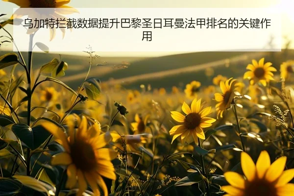 乌加特拦截数据提升巴黎圣日耳曼法甲排名的关键作用